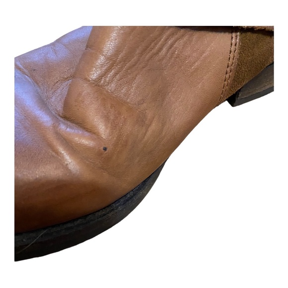 Aldo distressed leather & suede booties Sz 7 - Picture 14 of 16